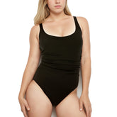 InstantFigure Plus Size Swimsuit Scoop With Shirred Side One Piece 13592PC